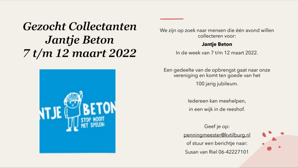 Collectanten gezocht